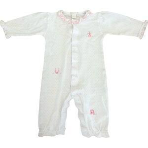 Kissy Kissy Baby Cinderella Embroidered Snap Front One Piece. 6-9 Months.
